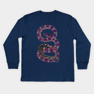 serpent,cobra,reptile,viper,venom,lizard,rattlesnake,king cobra,dragon,hydra,poison,venomous,plumber's snake,pythonidae,pythons,auger,python,squamata,serpentine,worm,big,ophidian,rattlesnakes,medusa,snakebite Kids Long Sleeve T-Shirt